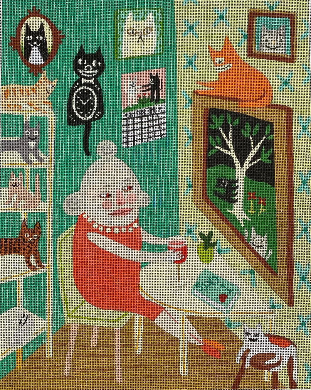 M-2263 Cat Lady Wine © Sara Pulver – Maggie Co