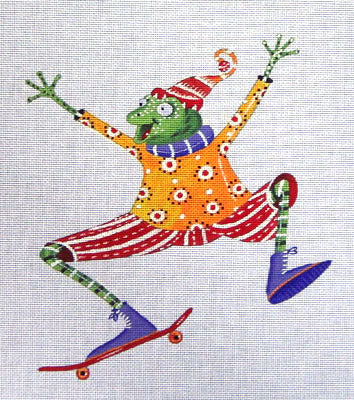 M-1268 Frog on Skateboard © Kym Bowles Limited