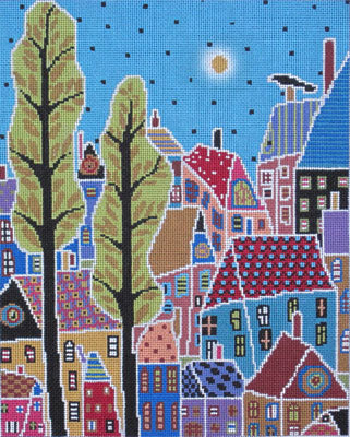 M-1409 Village House with Bird © Karla Gerard