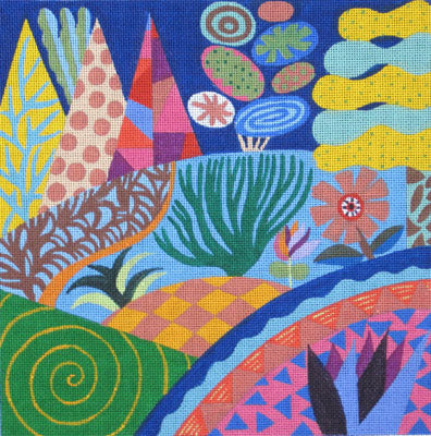 M-1424 Mountains & Marigolds © Lisa Houck