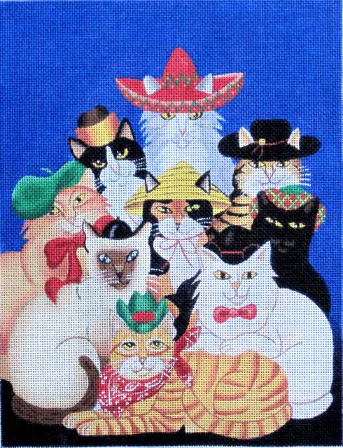 M-1590 Cats with Hats © Stephanie Stouffer/Ruth Levison Designs