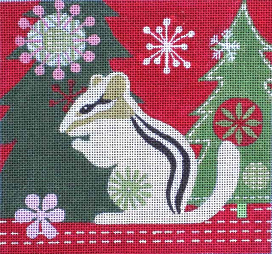 M-1596 Mod Holiday Chipmunk © Jennifer Brinley/Ruth Levison Designs