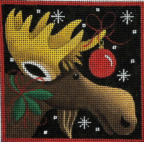 M-1605	Moose with Red Ball © Stephanie Stouffer