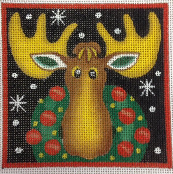 M-1606	Moose with Wreath © Stephanie Stouffer