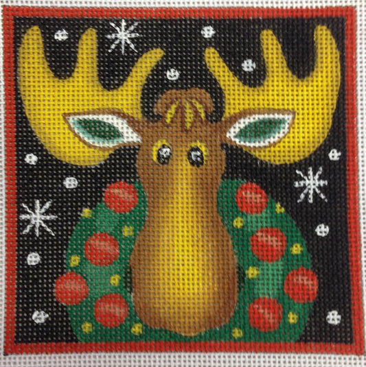M-1606	Moose with Wreath © Stephanie Stouffer