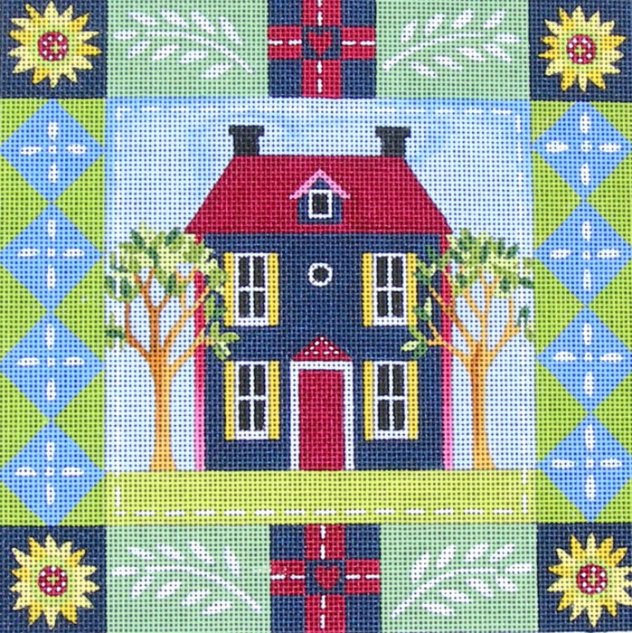 M-1613 Blue House © Jennifer Brinley/Ruth Levison Designs