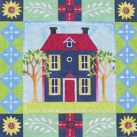 M-1613 Blue House © Jennifer Brinley/Ruth Levison Designs