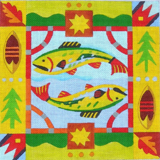 M-1617 Lodge Fish © Jennifer Brinley/Ruth Levison Designs