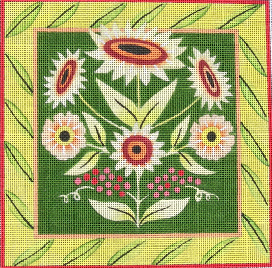 M-1625 Provence Floral – Green © Jennifer Brinley