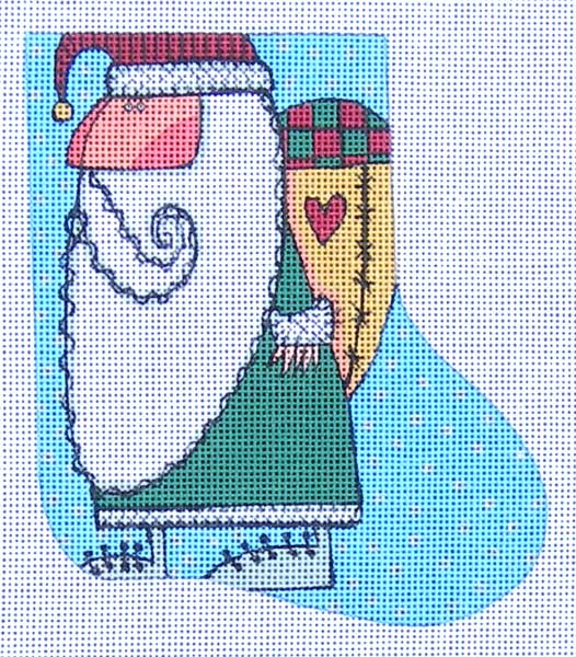 M-1654 Hold Christmas in the Heart mini-stocking © Frank Bielec