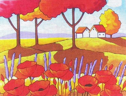 M-1688 Poppies & Lavender © Cathy Horvath-Buchanan