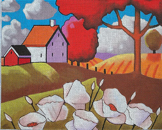 M-1951 White Blooms & Field © Cathy Horvath-Buchanan
