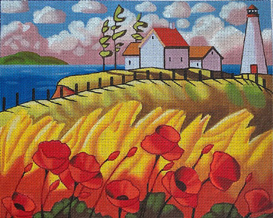 M-1953 Lighthouses & Poppies © Cathy Horvath-Buchanan