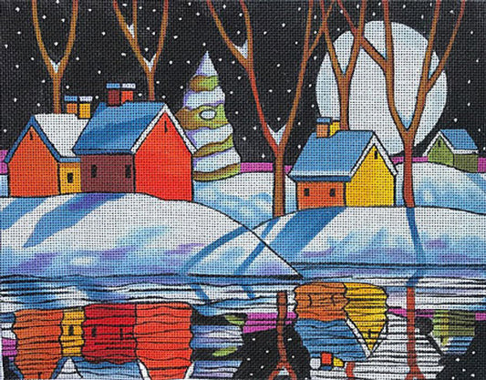 M-1957 Night Snow Reflection © Cathy Horvath-Buchanan