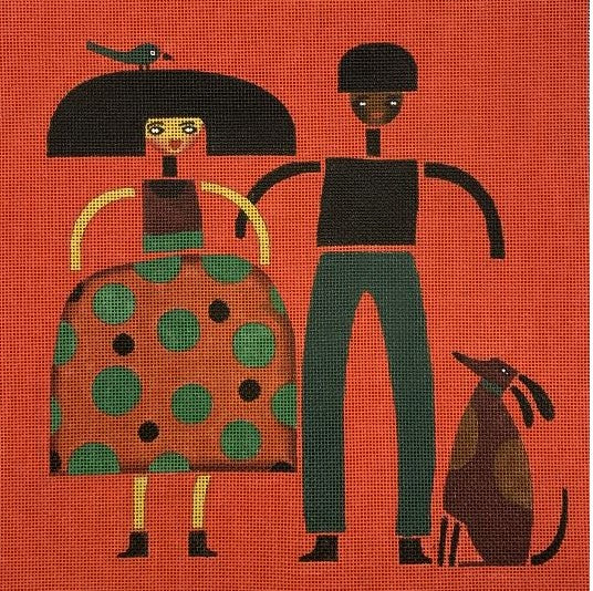M-2007	Couple, Bird, Dog © Terry Runyan