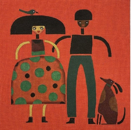 M-2007	Couple, Bird, Dog © Terry Runyan