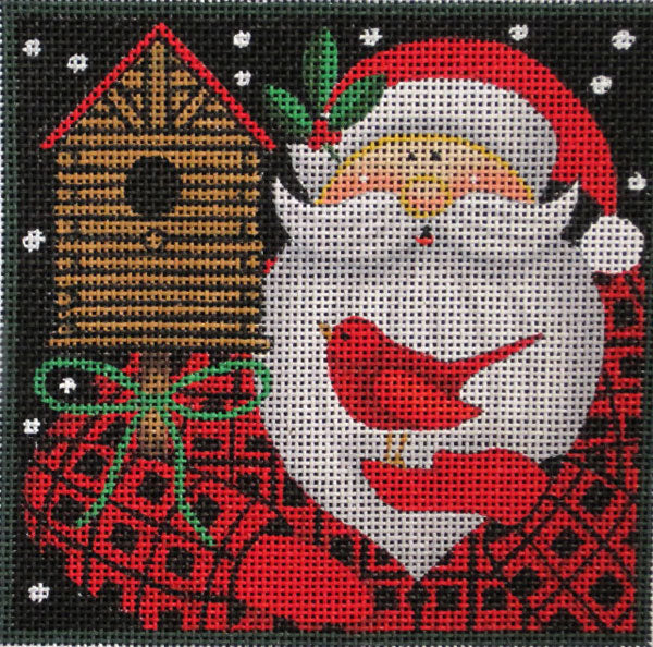 M-2033 Woodland Santa - Birdhouse © Stephanie Stouffer