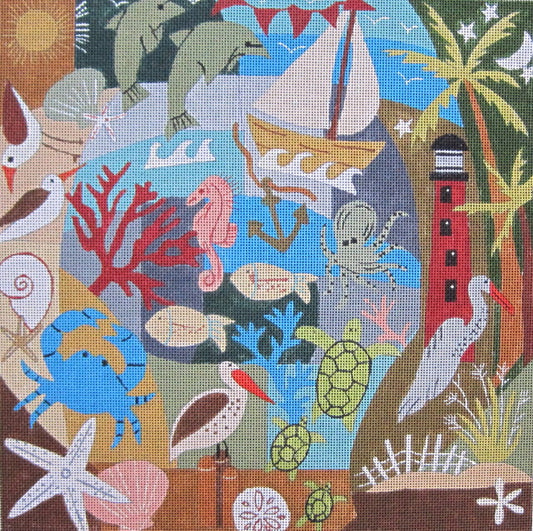 M-2049	By The Sea Crazy © A Piece of Work Designs