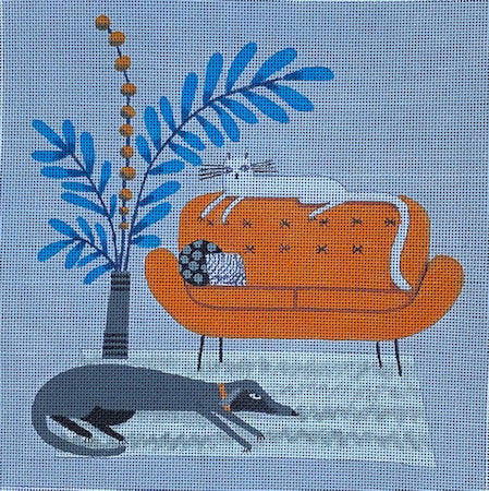 M-2152 Orange Sofa © Terry Runyan