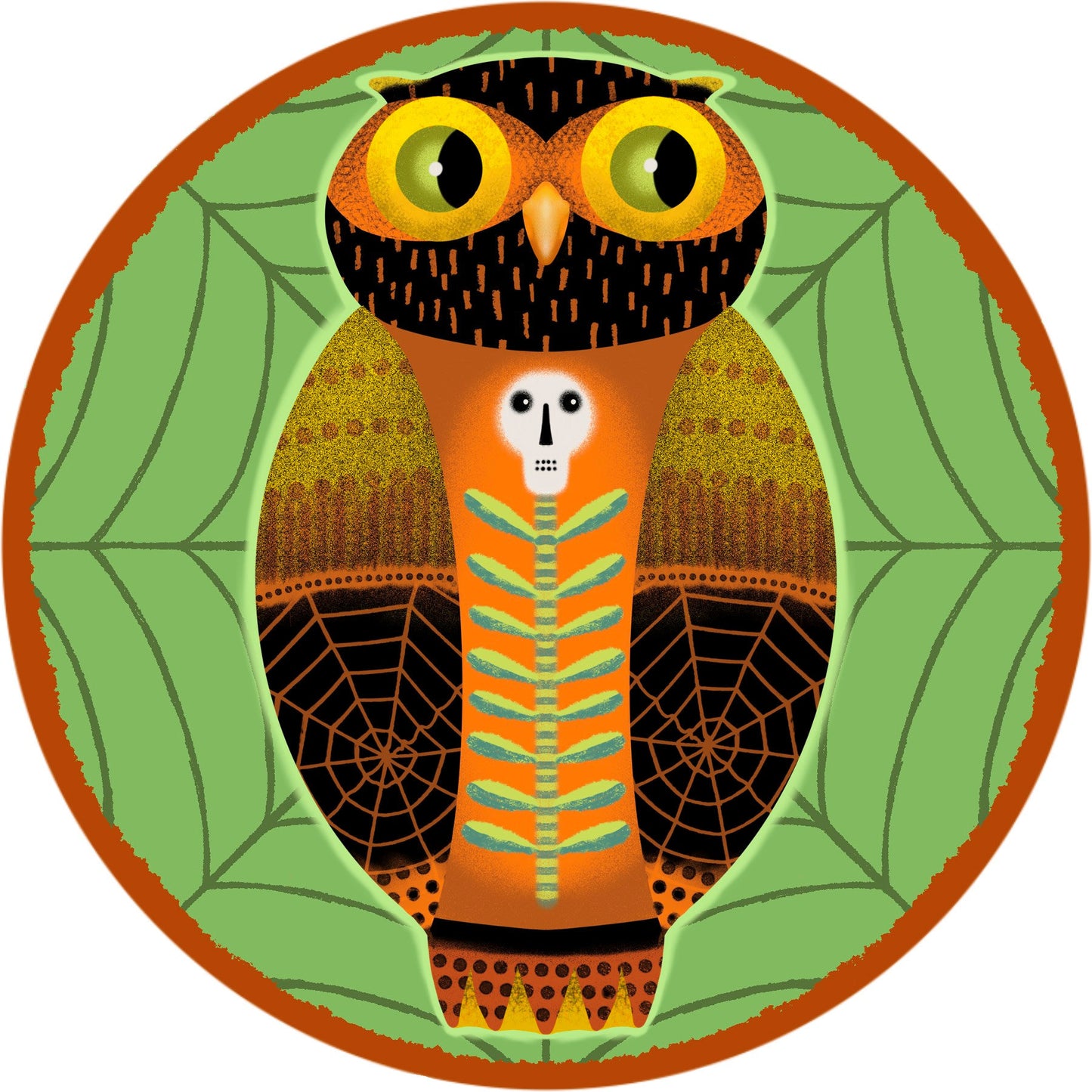 M-2208	Halloween Owl © Sharon Bloom