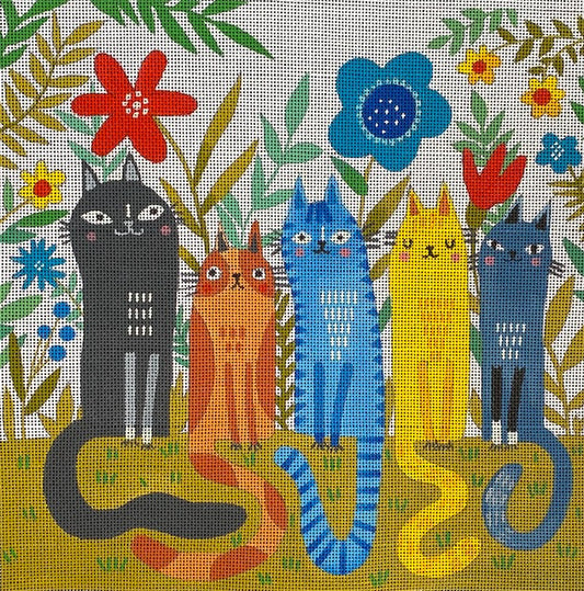M-2213 Garden Felines ©Terry Runyan