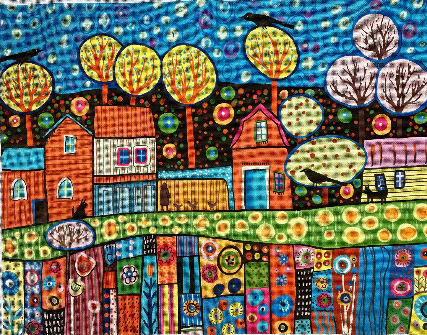 M-2220	Funny Farm © Karla Gerard (Rug)