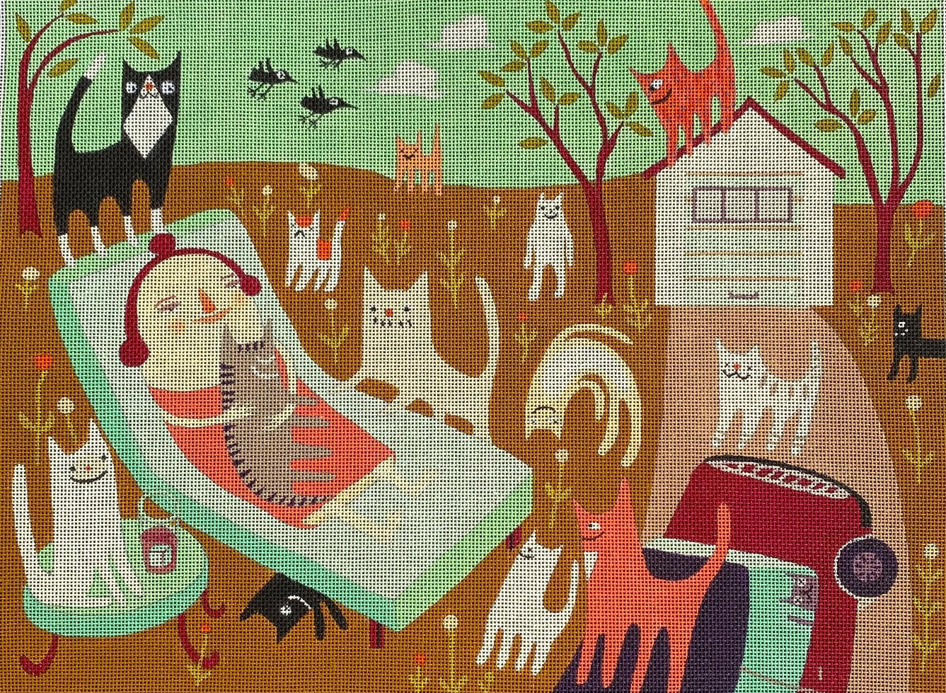 M-2262	Cat Lady Outside © Sara Pulver