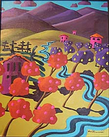 M-739	Peeking Over Peaches & Pears @ Paula Neumann