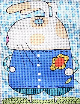 M-919 Bunny With Flower © Frank Bielec