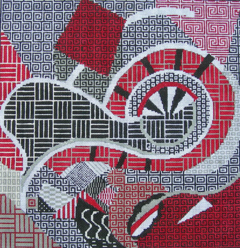 M-1760B Gee's Geometric Red © GeeWorks