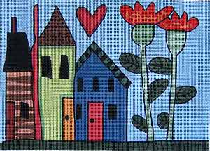 M-801 Houses & Heart © Frank Bielec