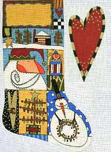 M-836 Home is Where The Heart Is Stocking (2 pieces) © Frank Bielec